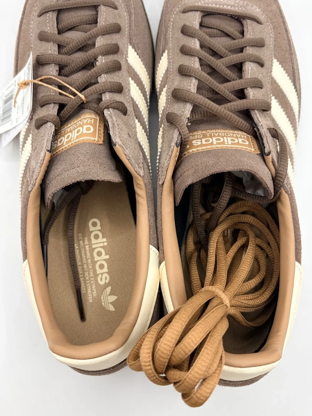 Adidas Handball Spezial sneakers in Earth Strata, Wonder White and Gum 12 Men_4